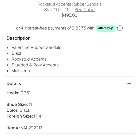 Valentino Rockstud Accents Slides - Picture 5 of 5